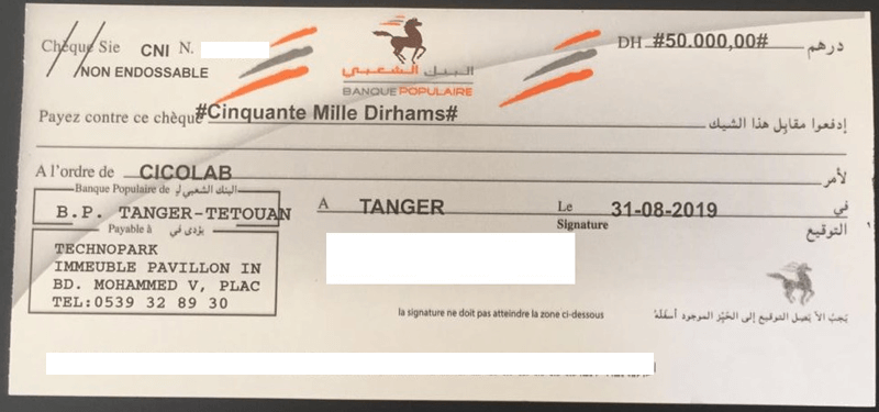 impression chéques et effets maroc
